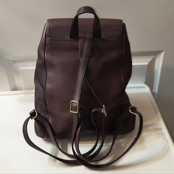 VTG Coach Legacy West Hampton Brown Leather Backpack - Style 9827 - Picture 2 of 11